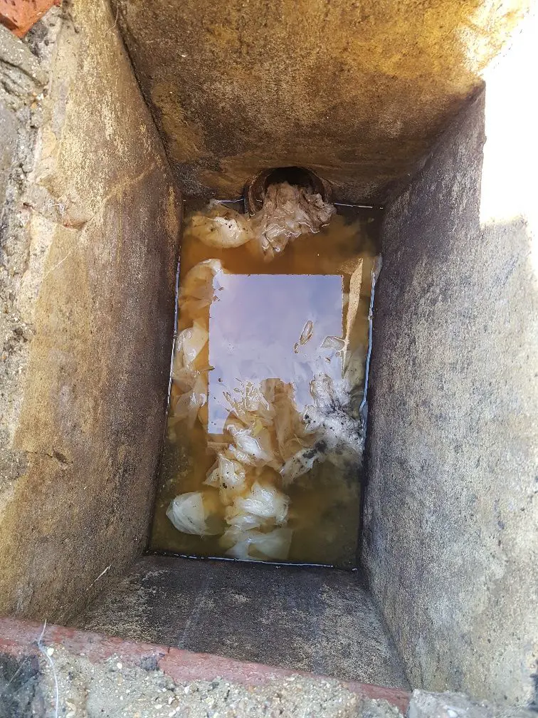 wet wipes blocking a sewer 