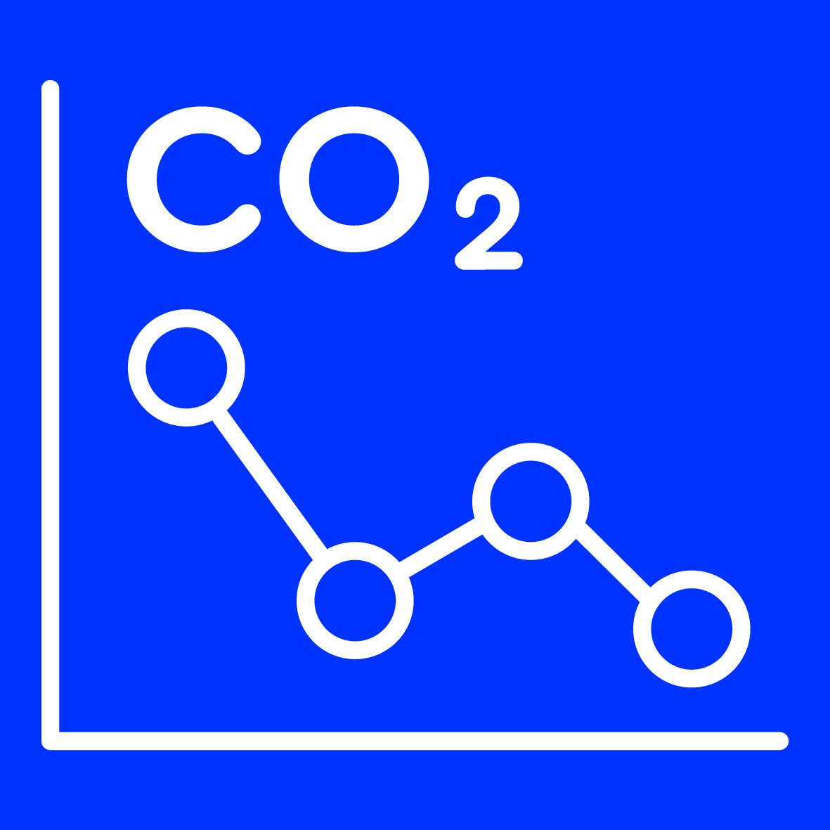 CO2 icon representing process emissions 